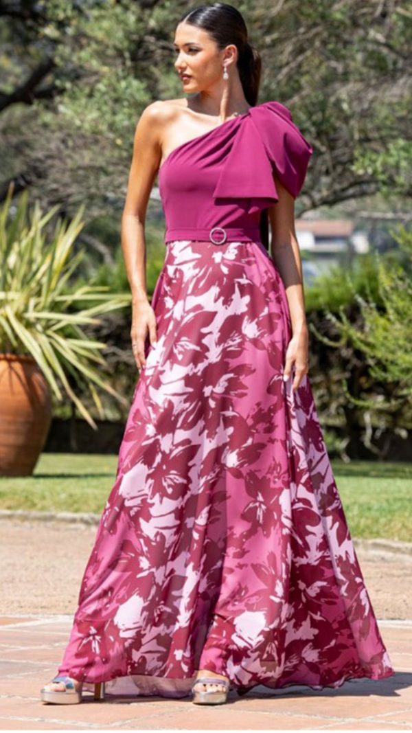 Vestido buganvilla estampado flores